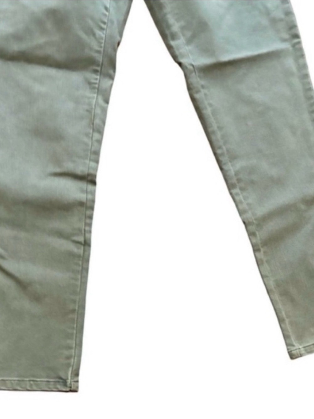 Soft Surroundings Olive Metro Denim Leggings - Size M Button Detail - Picture 2 of 7